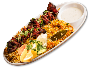 Beef Bihari Kabab Rice Platter
